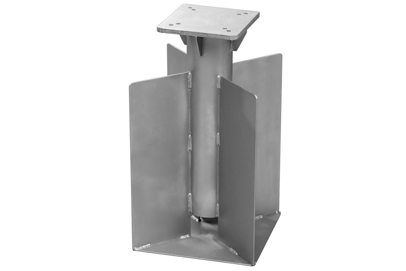 SCHNEIDER Anclaje de suelo universal para sombrillas, plateado, acero galvanizado, 28 x 28 x 45 cm 13775__1