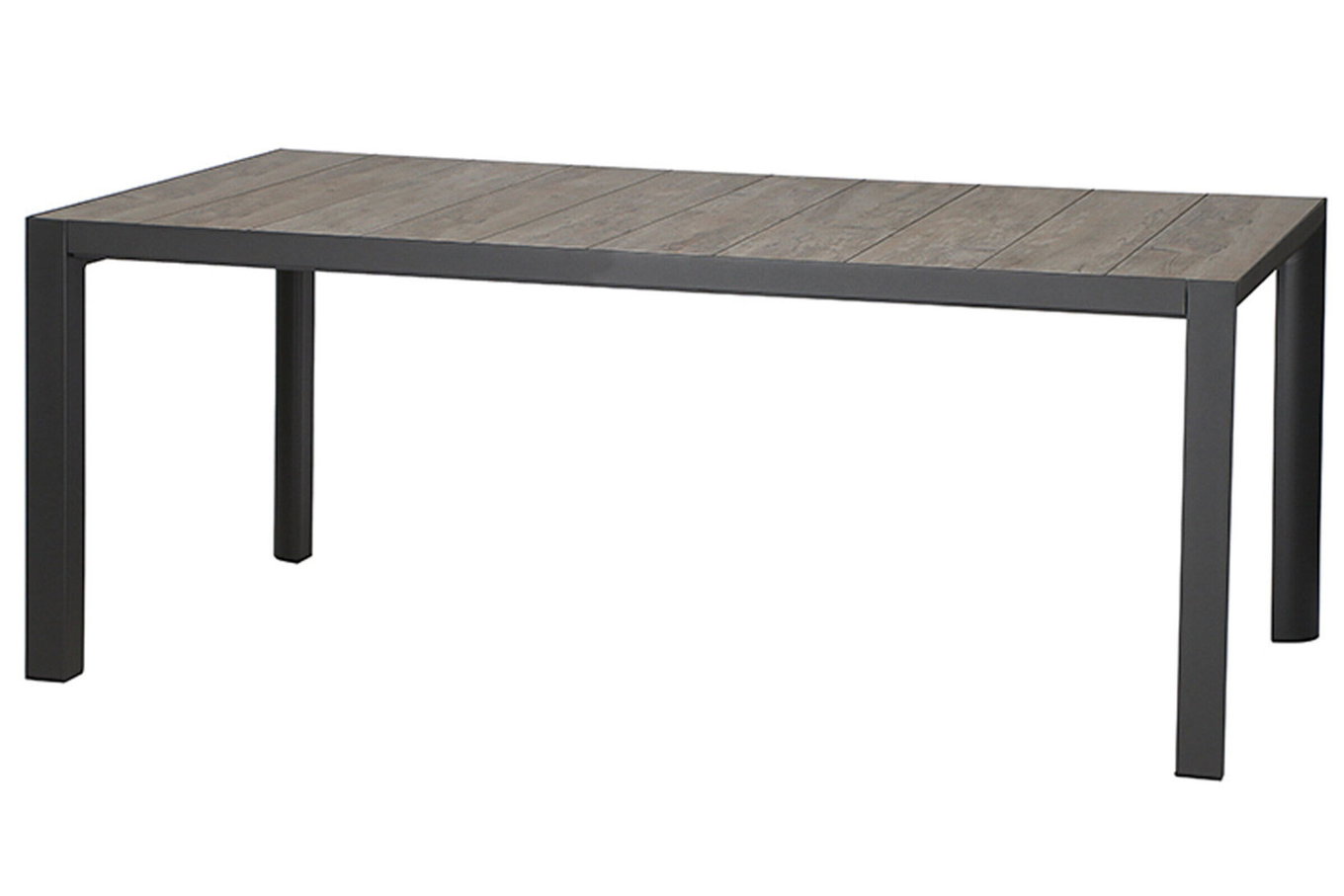 SIENA GARDEN Silva Mesa de comedor, antracita/gris lavado, Alu/Cerámica, 180x100cm 16599__1