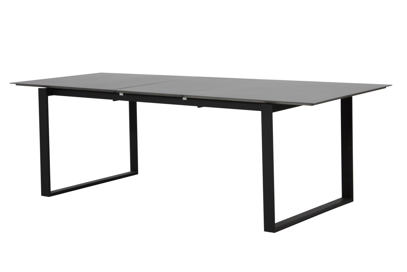 OUTFLEXX Alexander Mesa extensible, gris mate, aluminio, 206/266x100x74 cm, Tablero de la mesa extensible 20121__1