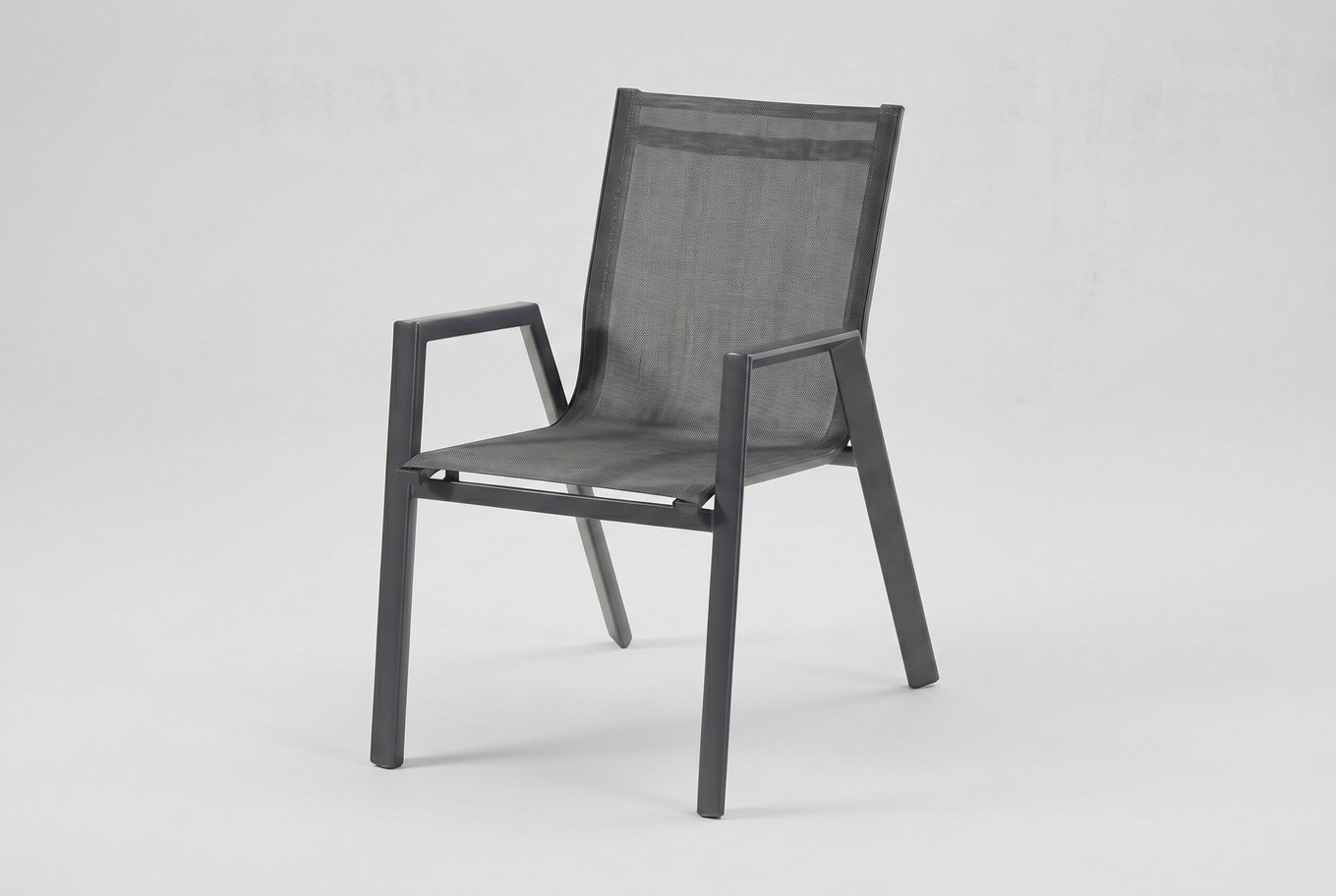 HARTMAN Aruba Silla Apilable, xerix/antracita, Alu/Textileno, 75x55x88cm