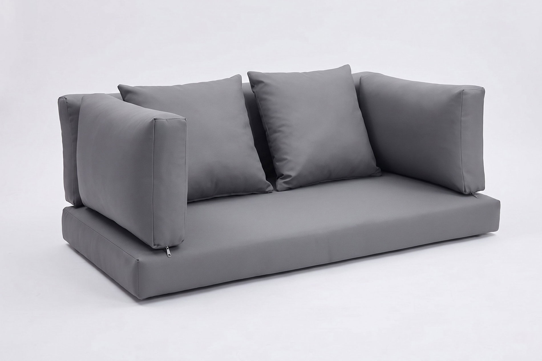 Set de cojines OUTFLEXX, 6 piezas, gris, para sofá de dos plazas 2392-2 / 15734-2 Set de cojines OUTFLEXX, 6 piezas, gris, para sofá de dos plazas 2392-2 / 15734-2