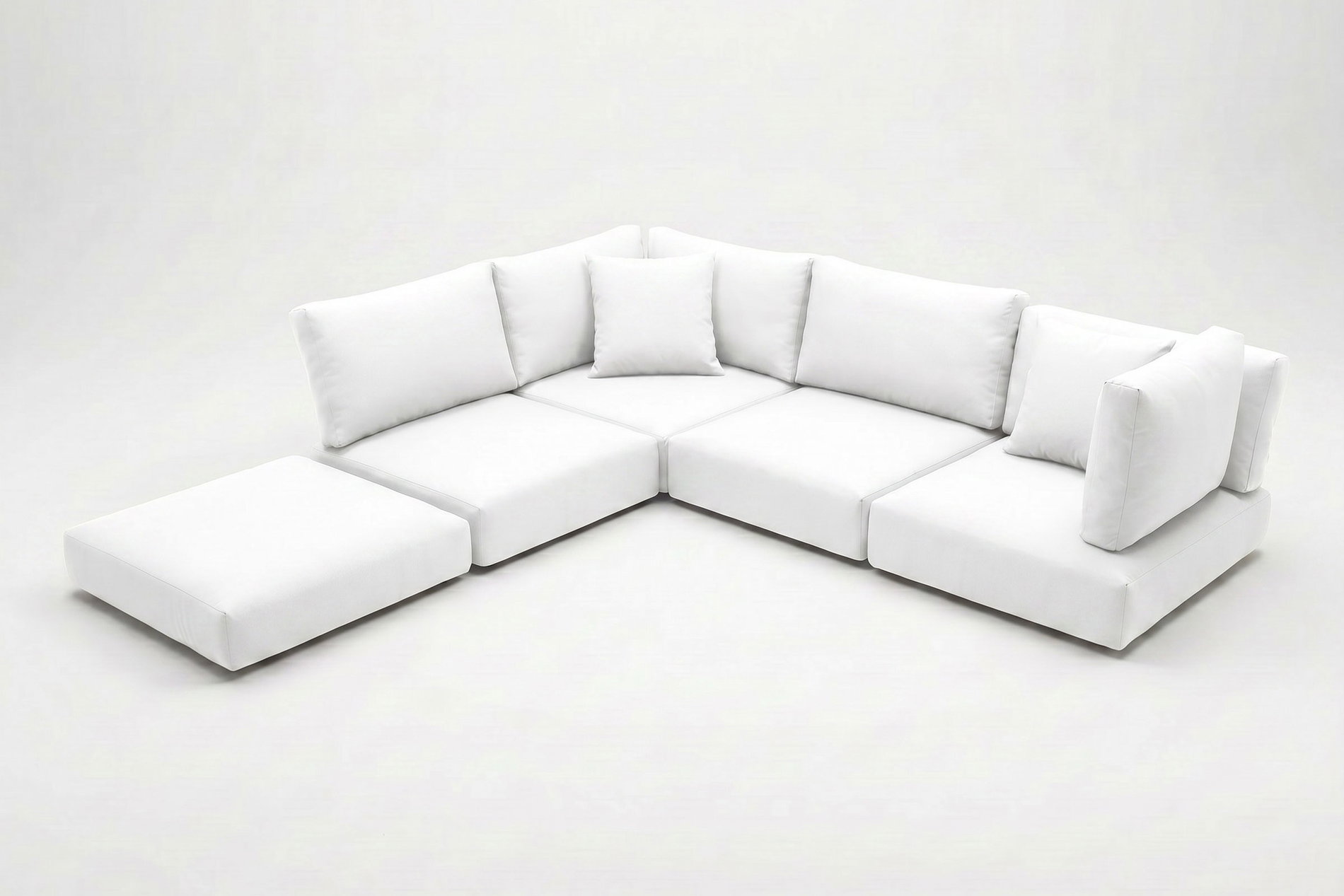 Set de cojines OUTFLEXX, 13 piezas, blanco, para 7759-BOX-A Set de cojines OUTFLEXX, 13 piezas, blanco, para 7759-BOX-A