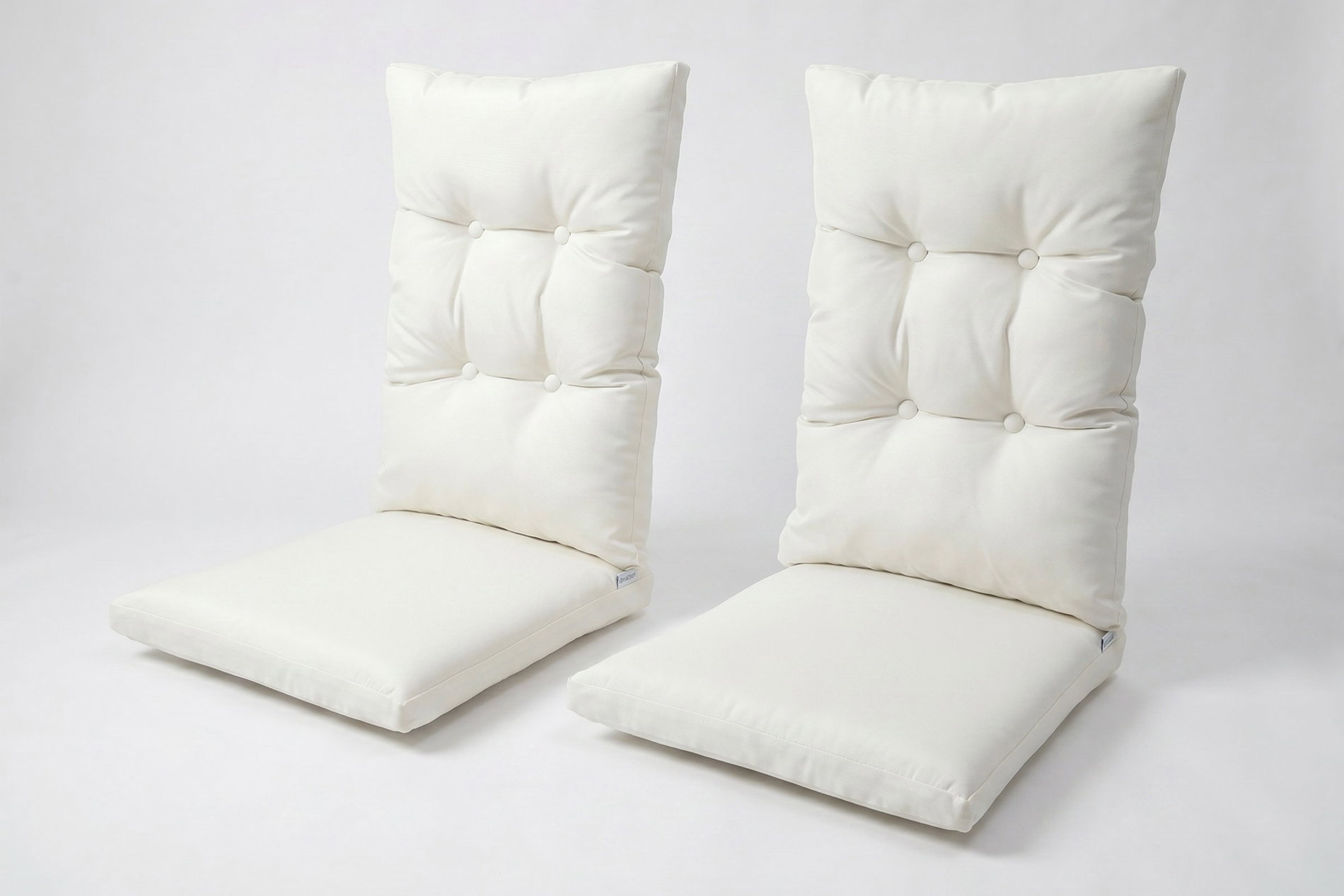 Juego de cojines OUTFLEXX, 4 piezas, blanco, para Conjunto de 2 sillas Dining 20662