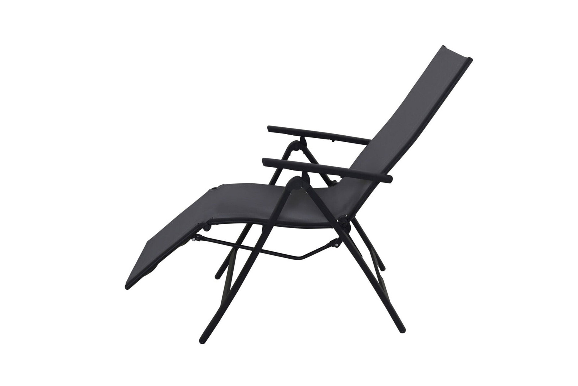 VILLANA Sylvania Sillón relax, antracita/gris, aluminio/textileno, 67 x 58 x 110 cm, plegable 19808__1