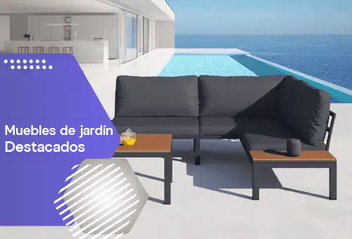Mobiliario de jardín destacado